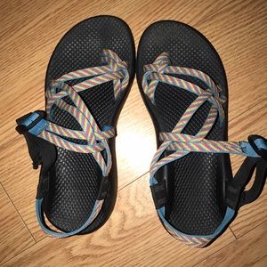 Rainbow Double-Strapped Chacos
